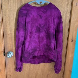 Purple Tie-Dye Sweatshirt